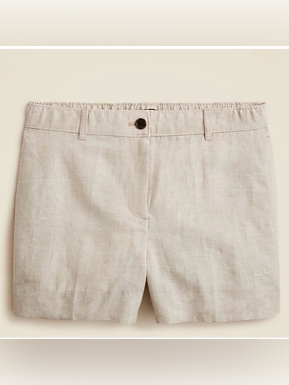 J.Crew 3" Harbor Short in Linen Flax